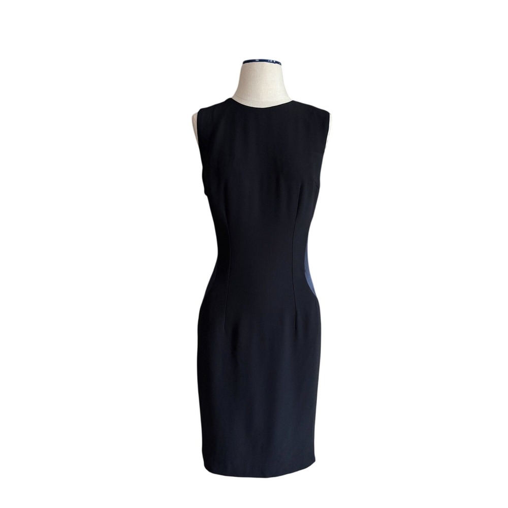 Vintage Alexander McQueen Sleeveless Black Dress with Side Panels